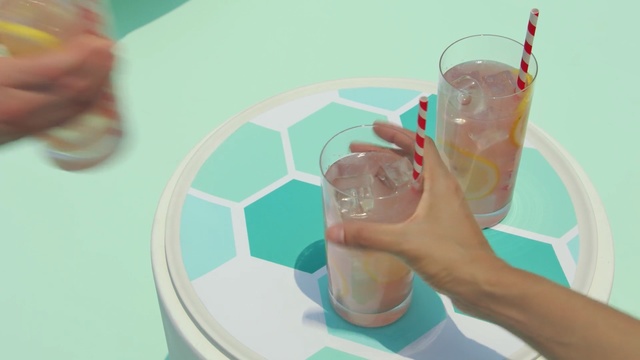 Video Reference: finger, glass, drinkware, nail