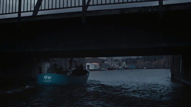 Video Reference: Water transportation, Water, Blue, Waterway, Sky, Bridge, River, Boat, Night, Architecture