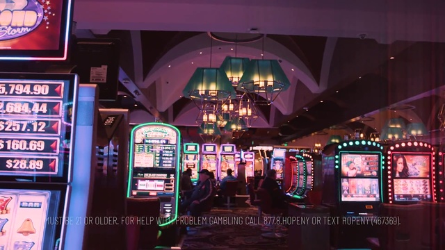 Video Reference: Games, Building, Casino, Machine, Technology, Slot machine, Room, Recreation, Electronic device, Electronic signage