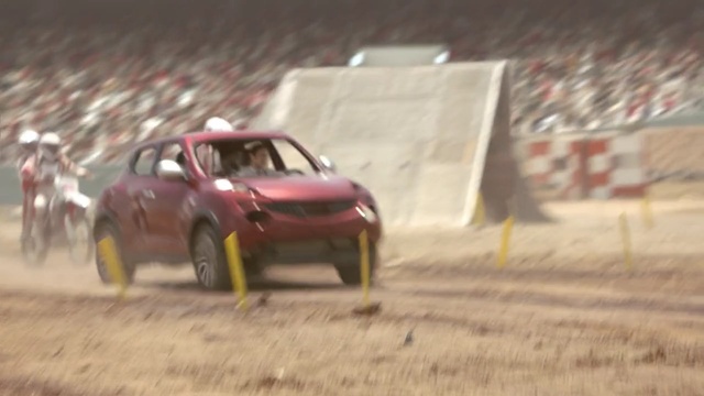 Video Reference: car, auto racing, racing, rallycross, motorsport, off road racing, world rally championship, rallying, dust, dirt track racing