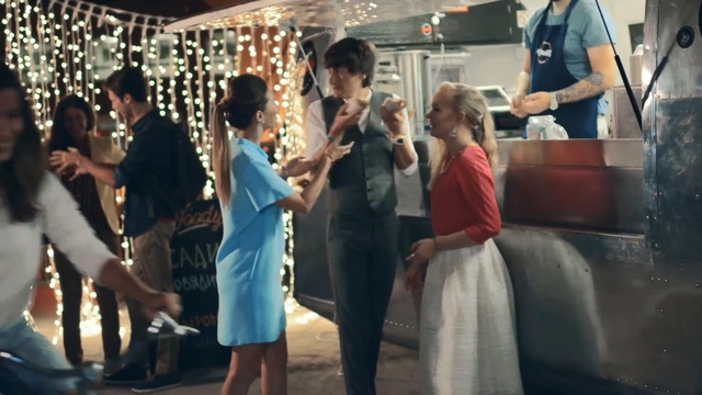 Video Reference: event, girl, crowd, ceremony, fun, Person