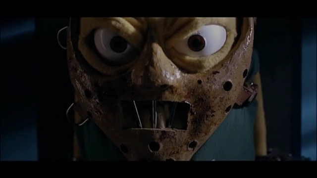 Video Reference: Mask, Face, Sports gear, Personal protective equipment, Fiction, Goaltender mask, Head, Helmet, Costume, Headgear, Person