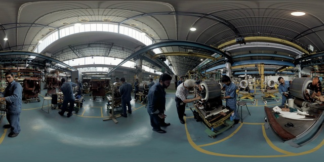 Video Reference: Building, Factory, Hangar, Photography, Aerospace engineering, Vehicle, Tourist attraction, Machine, Industry, Person