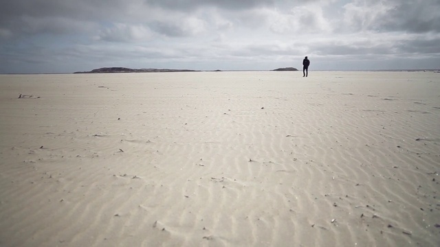 Video Reference: Sky, Sand, Sea, Horizon, Beach, Natural environment, Calm, Ocean, Cloud, Water