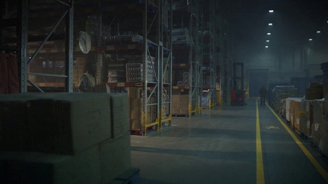 Video Reference: Darkness, Electricity, Metropolitan area, Architecture, Warehouse, Factory, Electrical supply, Midnight, Industry, Metal