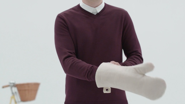 Video Reference: purple, sleeve, neck, violet, magenta, collar, shoulder, product, sweater, outerwear