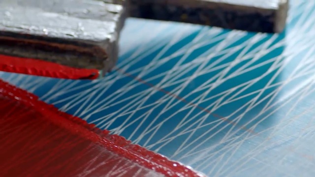 Video Reference: blue, red, close up, material