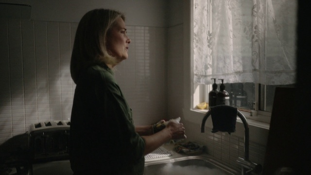 Video Reference: Room, Countertop, Plumbing fixture, Tile, Photography, Floor, Flooring, Interior design, Sink, Kitchen