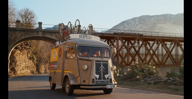 Video Reference: Vehicle, Transport, Mode of transport, Car, Truck, Commercial vehicle, Van, Citroën h van, Landscape, Road