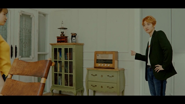 Video Reference: furniture, screenshot, product, Person