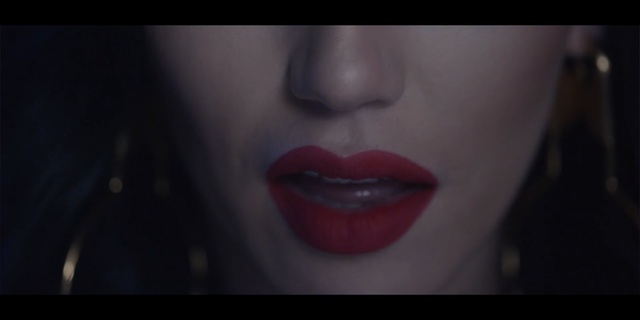Video Reference: lip, red, nose, chin, lipstick, close up, mouth, cheek, darkness, eyelash