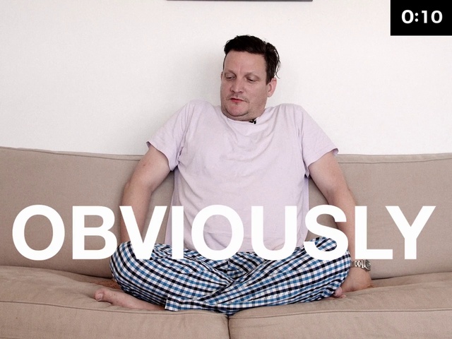 Video Reference: Sitting, Neck, Clothing, Stomach, Shoulder, Joint, Leg, Arm, Muscle, Abdomen