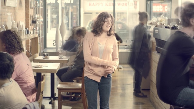 Video Reference: girl, outerwear, textile, fun, conversation, communication, fur