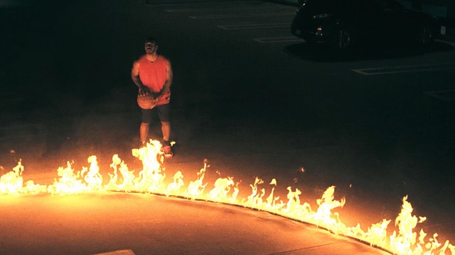 Video Reference: Fire, Heat, Flame, Night, Event, Muscle, Campfire, Bonfire, Person