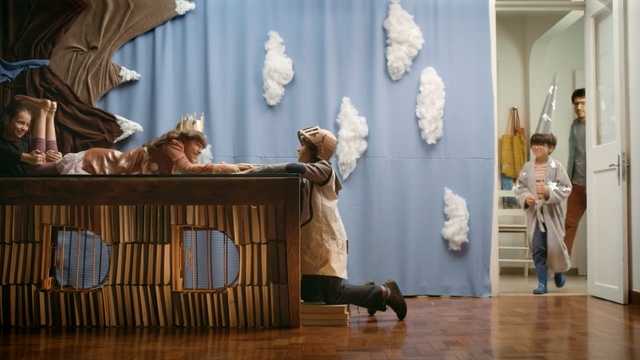 Video Reference: room, product, tourist attraction, interior design, window, furniture, flooring, Person