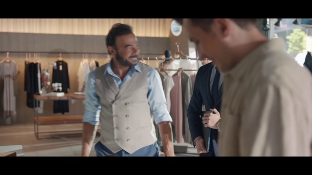 Video Reference: Jacket, Jeans, Denim, Fashion, Suit, Shirt, Snapshot, Outerwear, Shoulder, Sleeve