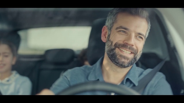 Video Reference: Face, Facial hair, Head, Beard, Driving, Smile, Mouth, Photography, Family car, Selfie