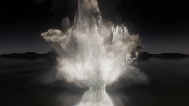 Video Reference: Water, Sky, Black-and-white, Darkness, Monochrome photography, Cloud, Fountain, Night, Photography, Monochrome