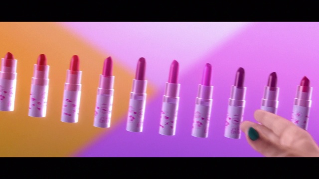 Video Reference: Lipstick, Cosmetics, Violet, Pink, Purple, Lip, Material property, Tints and shades, Lip gloss, Nail