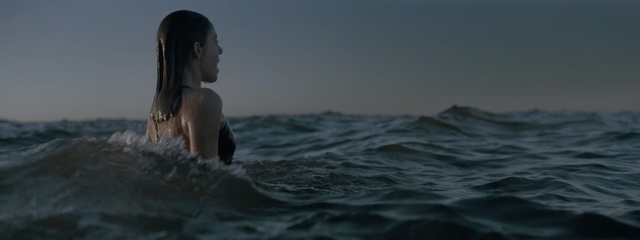Video Reference: sea, water, body of water, wave, ocean, sky, wind wave, girl, shore, horizon