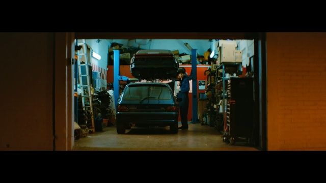 Video Reference: truck, garbage truck, motor vehicle, Person