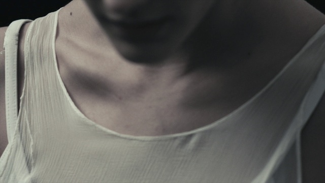 Video Reference: White, Hair, Neck, Black, Shoulder, Chin, Chest, Skin, Arm, Joint