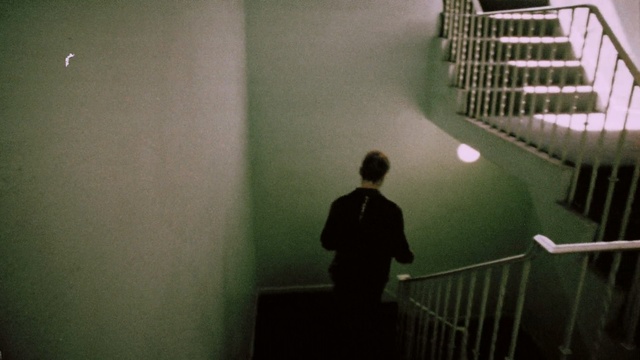 Video Reference: green, light, darkness, snapshot, lighting, shadow, angle, daylighting, night, Person