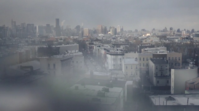 Video Reference: city, urban area, skyline, fog, cityscape, metropolis, haze, downtown, metropolitan area, sky