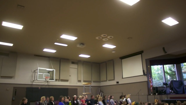 Video Reference: ceiling, auditorium, classroom, daylighting, light fixture, function hall