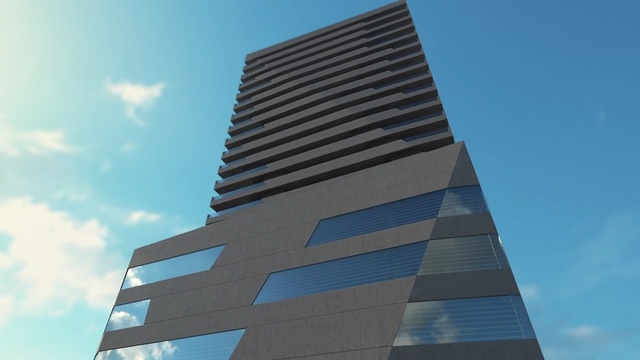 Video Reference: sky, building, daytime, skyscraper, commercial building, landmark, tower block, corporate headquarters, architecture, metropolitan area