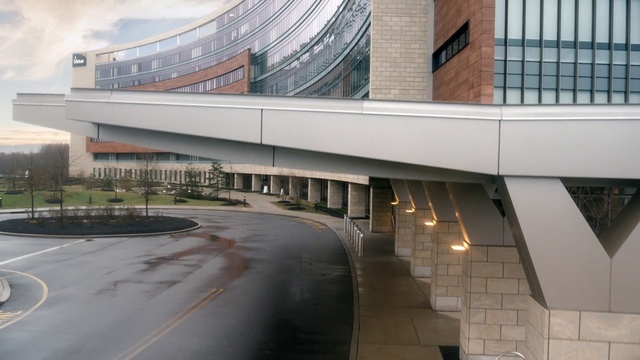 Video Reference: architecture, building, metropolitan area, corporate headquarters, mixed use, real estate, condominium, headquarters, facade, apartment, Person