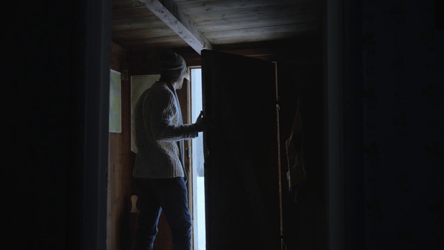 Video Reference: Black, Darkness, Standing, Light, Wall, Photography, Room, Architecture, Window, Black-and-white