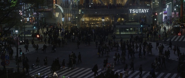 Video Reference: stage, platform, city, night, urban, architecture, building, Person