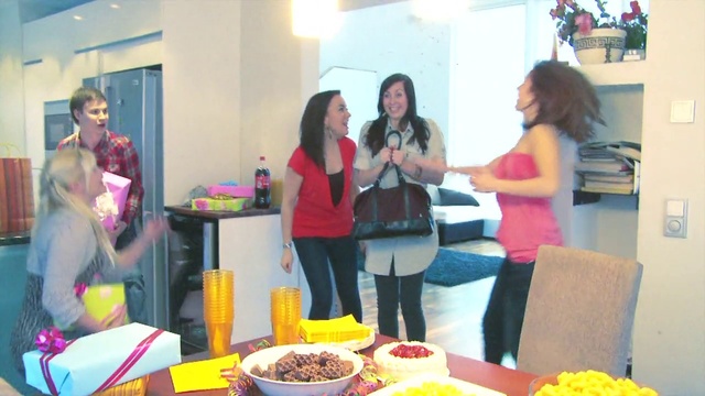 Video Reference: Yellow, Meal, Brunch, Party, Food, Event, Lunch, Room, Table, Breakfast