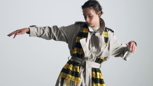 Video Reference: Yellow, Workwear, Outerwear, Plaid, Uniform, Jacket, Photography, Gesture, Sleeve