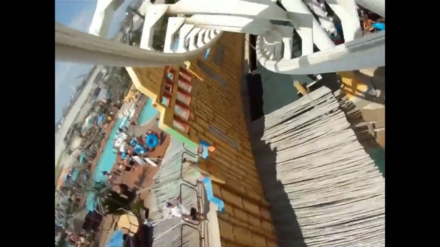 Video Reference: mode of transport, structure, tourist attraction, building, recreation, adventure, Person