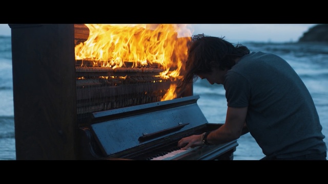 Video Reference: water, heat, reflection, morning, sea, evening, fun, sunlight, fire, sky, Person