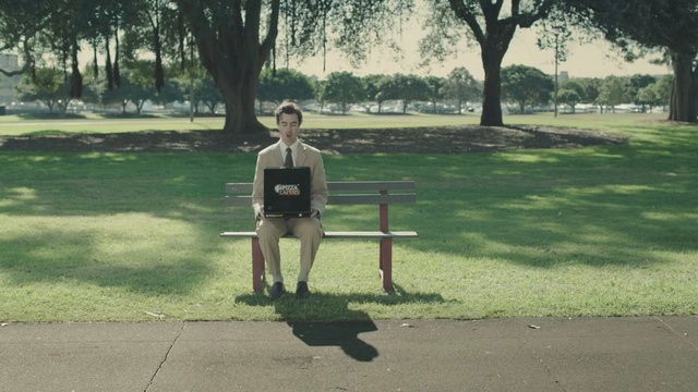 Video Reference: green, grass, tree, plant, lawn, public space, path, male, park, recreation