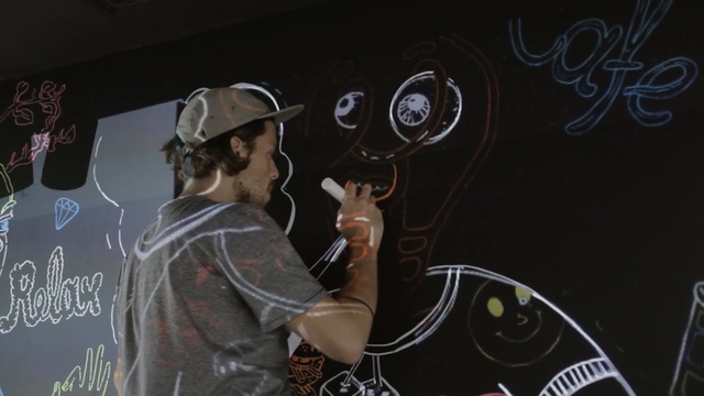 Video Reference: Illustration, Blackboard, Art, Music, Space, Person