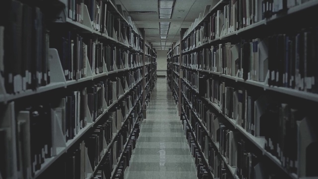 Video Reference: Library, Shelf, Aisle, Shelving, Building, Book, Architecture, Publication, Bookcase, Public library