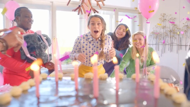 Video Reference: Pink, Party, Event, Fun, Child, Birthday, Recreation, Leisure, Baby shower, Person