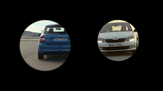 Video Reference: Land vehicle, Vehicle, Car, Automotive design, City car, Automotive exterior, Hatchback, Subcompact car, Mid-size car, Person