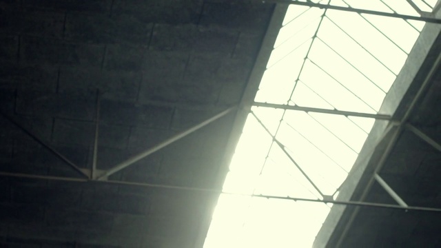 Video Reference: Black, Architecture, Light, Line, Daytime, Sky, Daylighting, Ceiling, Sunlight, Material property