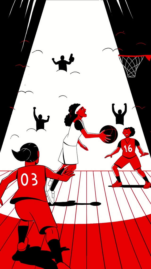 Video Reference: red, cartoon, black, black and white, poster, text, art, fictional character, graphic design, illustration, Person