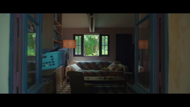 Video Reference: Living room, Room, House, Property, Furniture, Green, Interior design, Home, Lighting, Architecture