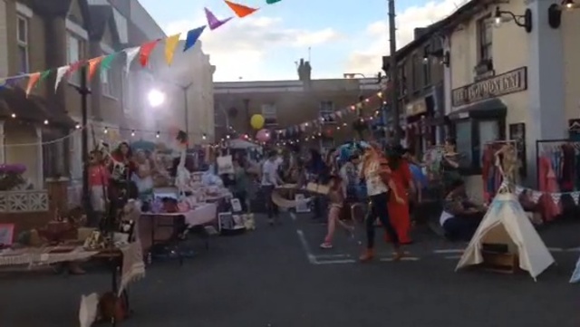 Video Reference: Town, Event, Public space, Marketplace, Public event, Street, Crowd, Human settlement, Festival, Carnival