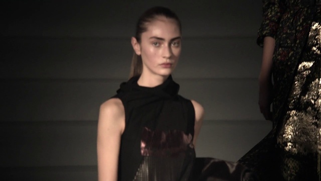 Video Reference: Fashion, Beauty, Male, Shoulder, Cheek, Fashion show, Model, Human, Runway, Fashion design, Person