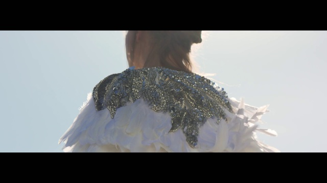 Video Reference: White, Beauty, Fashion, Dress, Shoulder, Photography, Fashion accessory, Gown, Haute couture
