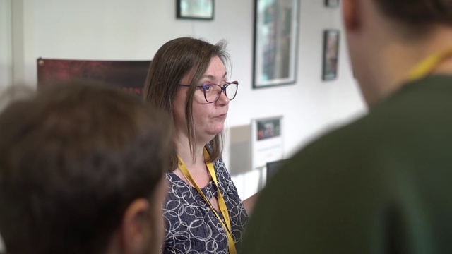 Video Reference: Eyewear, Glasses, Design, Event, Vision care, Conversation, Adaptation, Smile, Visual arts, Job