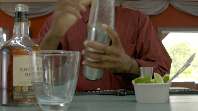 Video Reference: drink, liqueur, alcoholic beverage, distilled beverage, bottle, alcohol, glass, glass bottle, cocktail, wine